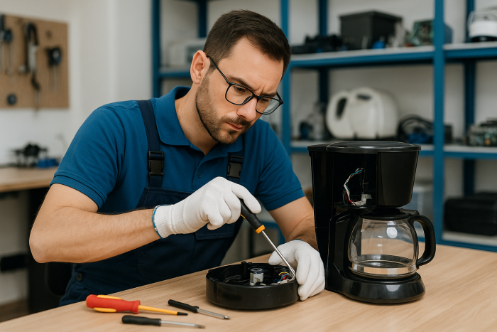 Reparación de pequeños electrodomésticos y equipos ligeros hasta 8 kg